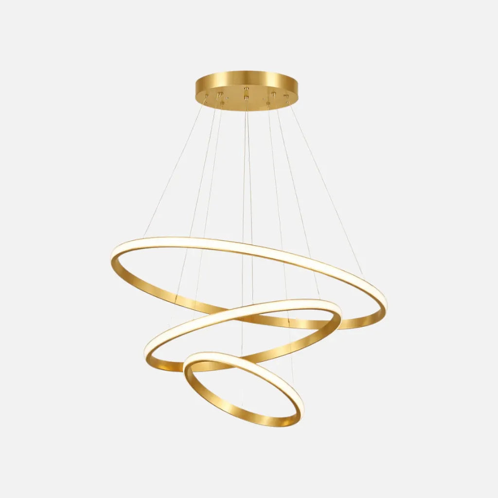 Rise-Light Gold / 3 Moderne pendelleuchten