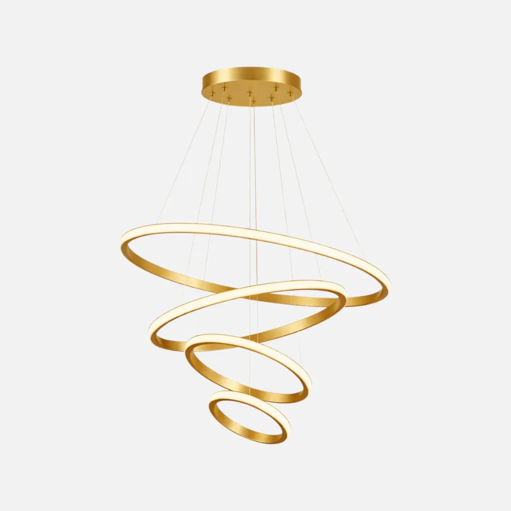 Rise-Light Gold / 4 Moderne pendelleuchten