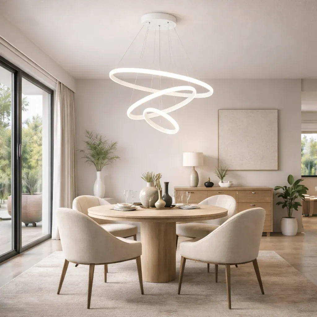 Rise-Light Weiß / 2 Moderne pendelleuchten