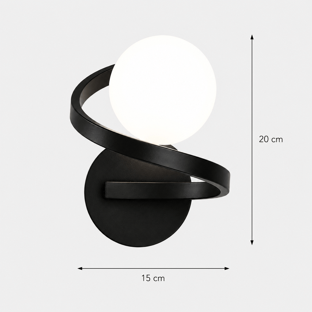 Rise-Light Moderne spiralförmige LED-Wandleuchte für Schlafzimmer und Wohnzimmer
