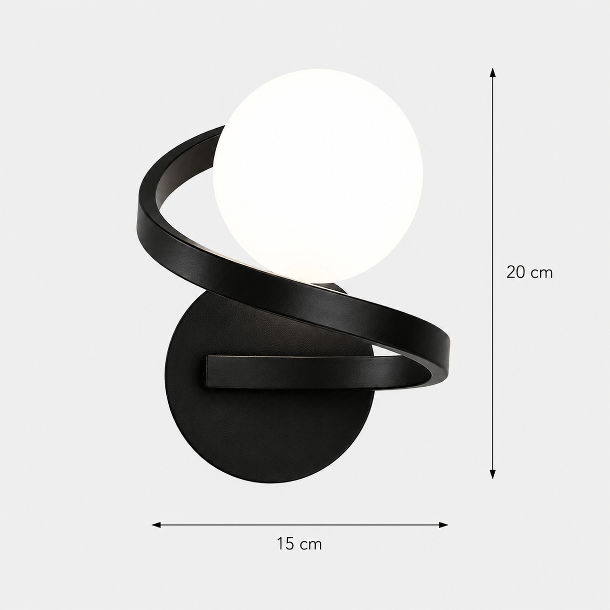 Rise-Light Moderne spiralförmige LED-Wandleuchte für Schlafzimmer und Wohnzimmer