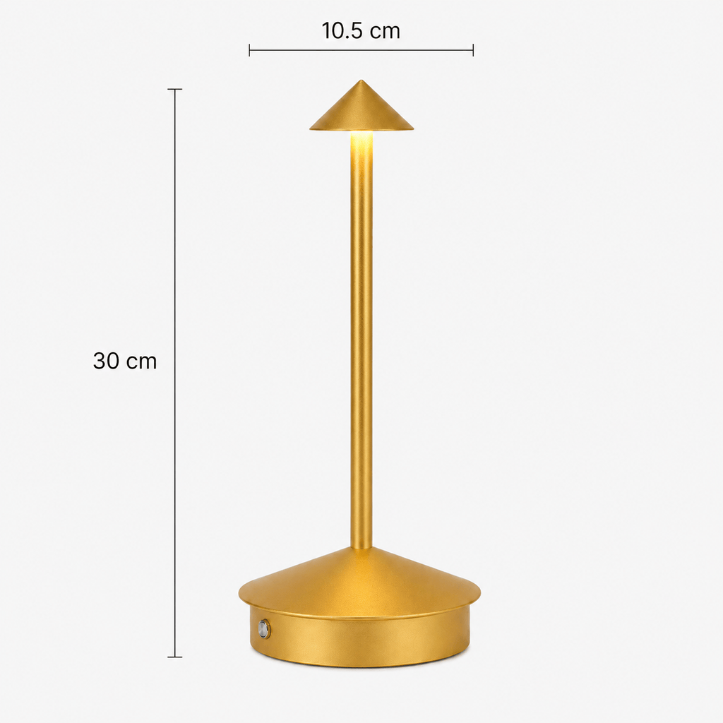 Rise-Light Gold Moderne Tischlampe Skandinavisch, Warmes Licht, Kompaktes Design