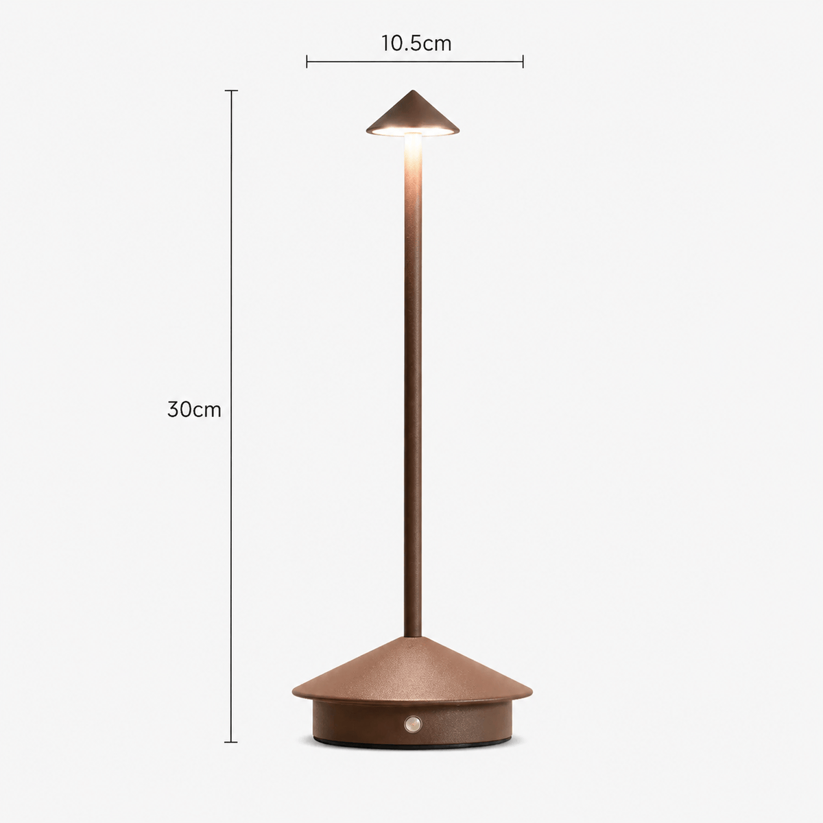 Rise-Light Braun Moderne Tischlampe Skandinavisch, Warmes Licht, Kompaktes Design