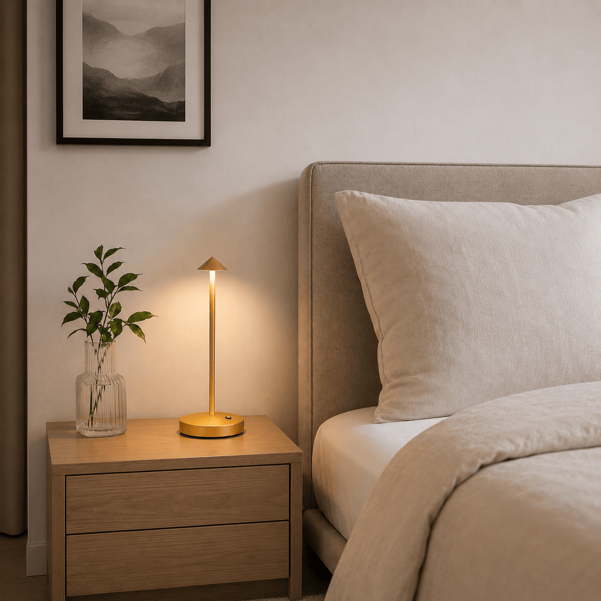 Rise-Light Moderne Tischlampe Skandinavisch, Warmes Licht, Kompaktes Design