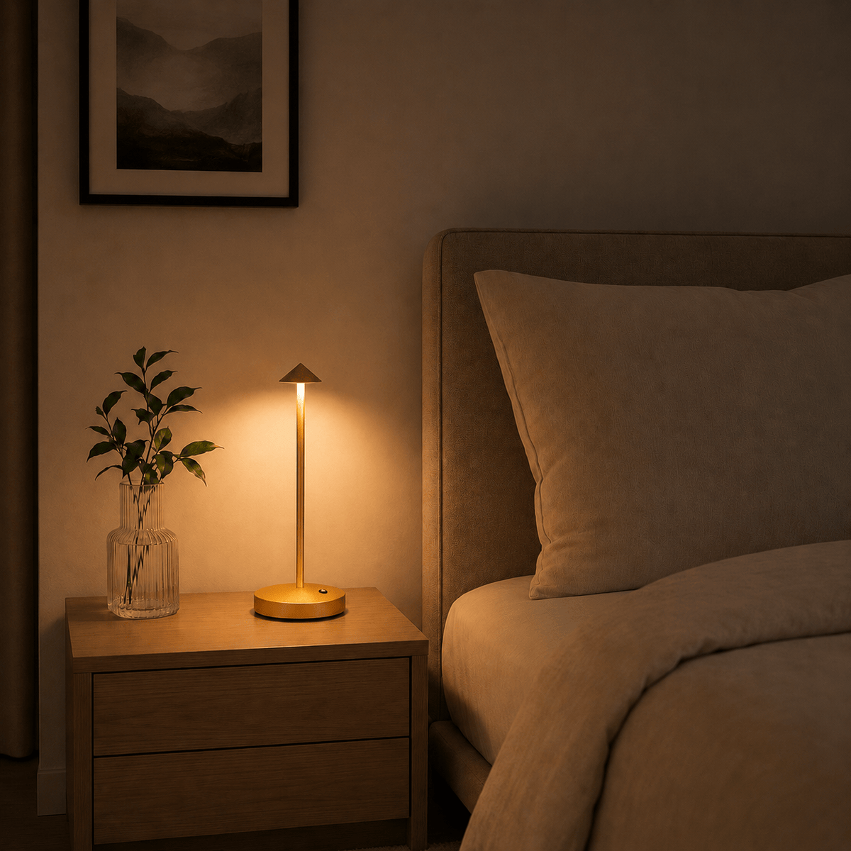 Rise-Light Moderne Tischlampe Skandinavisch, Warmes Licht, Kompaktes Design