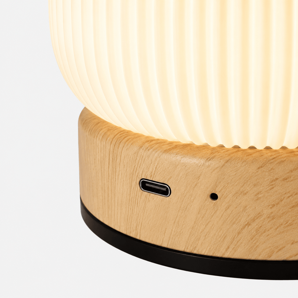 Rise-Light bois Origami Tischlampe LED, Design Tischleuchte modern