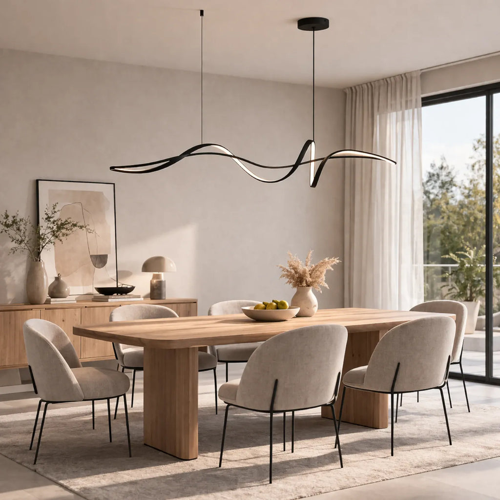 Rise-Light Schwarz Pendelleuchte design