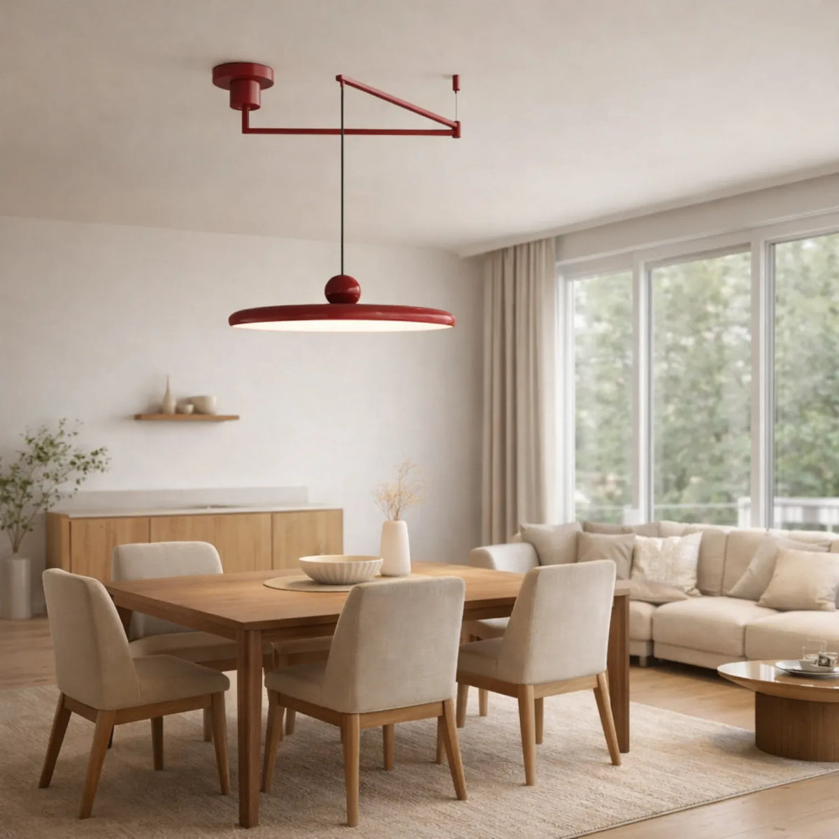 Rise-Light Rot / 30 cm Pendelleuchte designklassiker