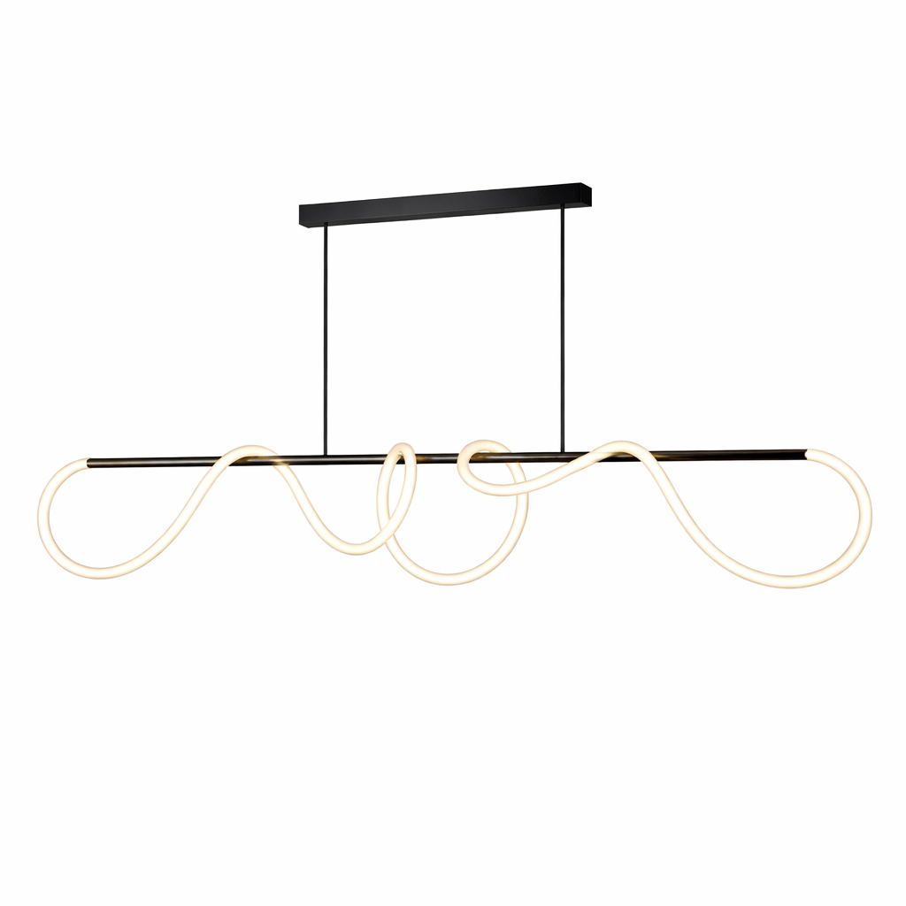 Rise-Light Schwarz / 110 cm Pendelleuchte esstisch design