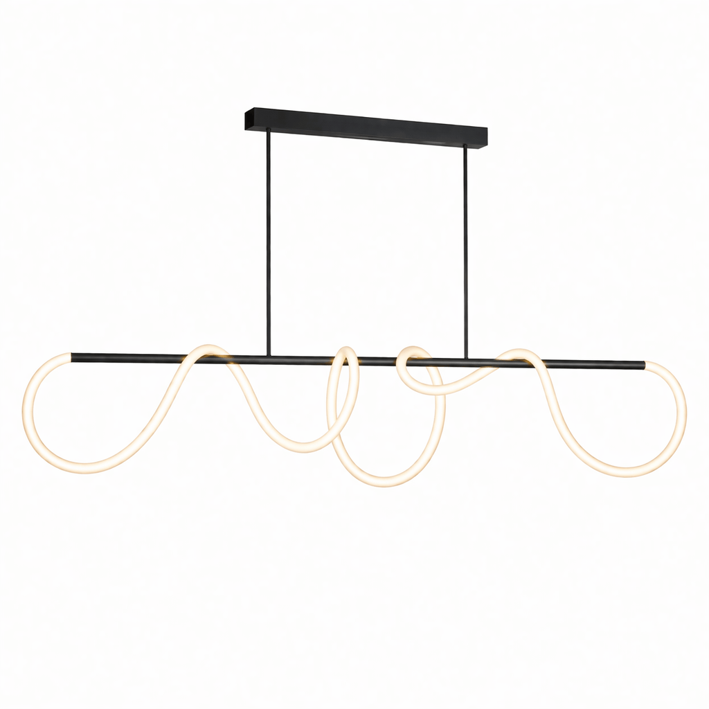 Rise-Light Schwarz / 150 cm Pendelleuchte esstisch design