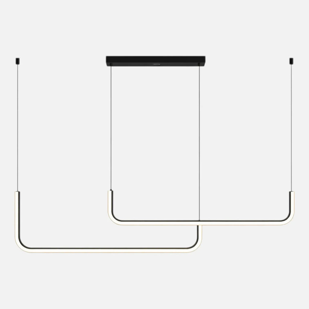 Rise-Light Schwarz / 3 Pendelleuchte esszimmer modern