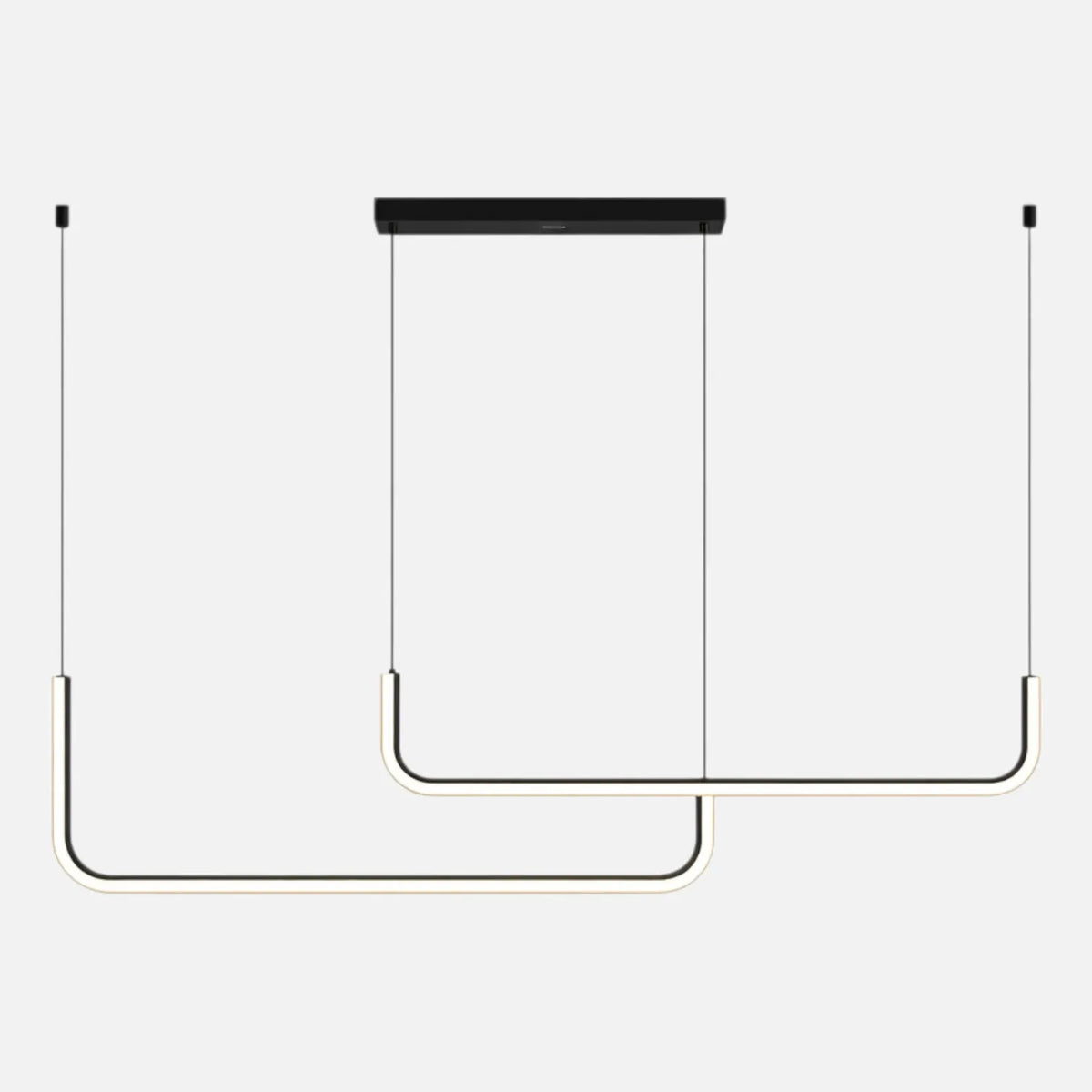 Rise-Light Schwarz / 3 Pendelleuchte esszimmer modern