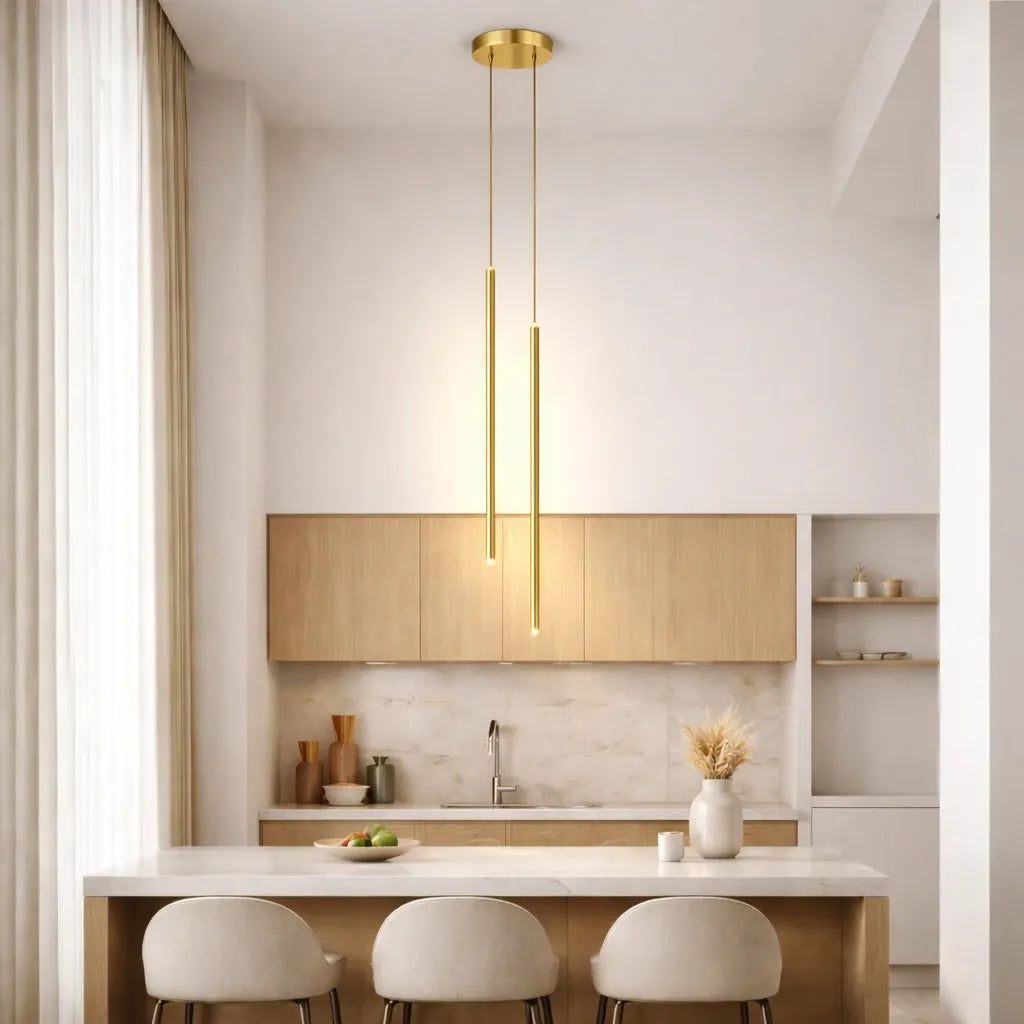 Rise-Light Gold / 1 / warmweiß Pendelleuchte schlafzimmer