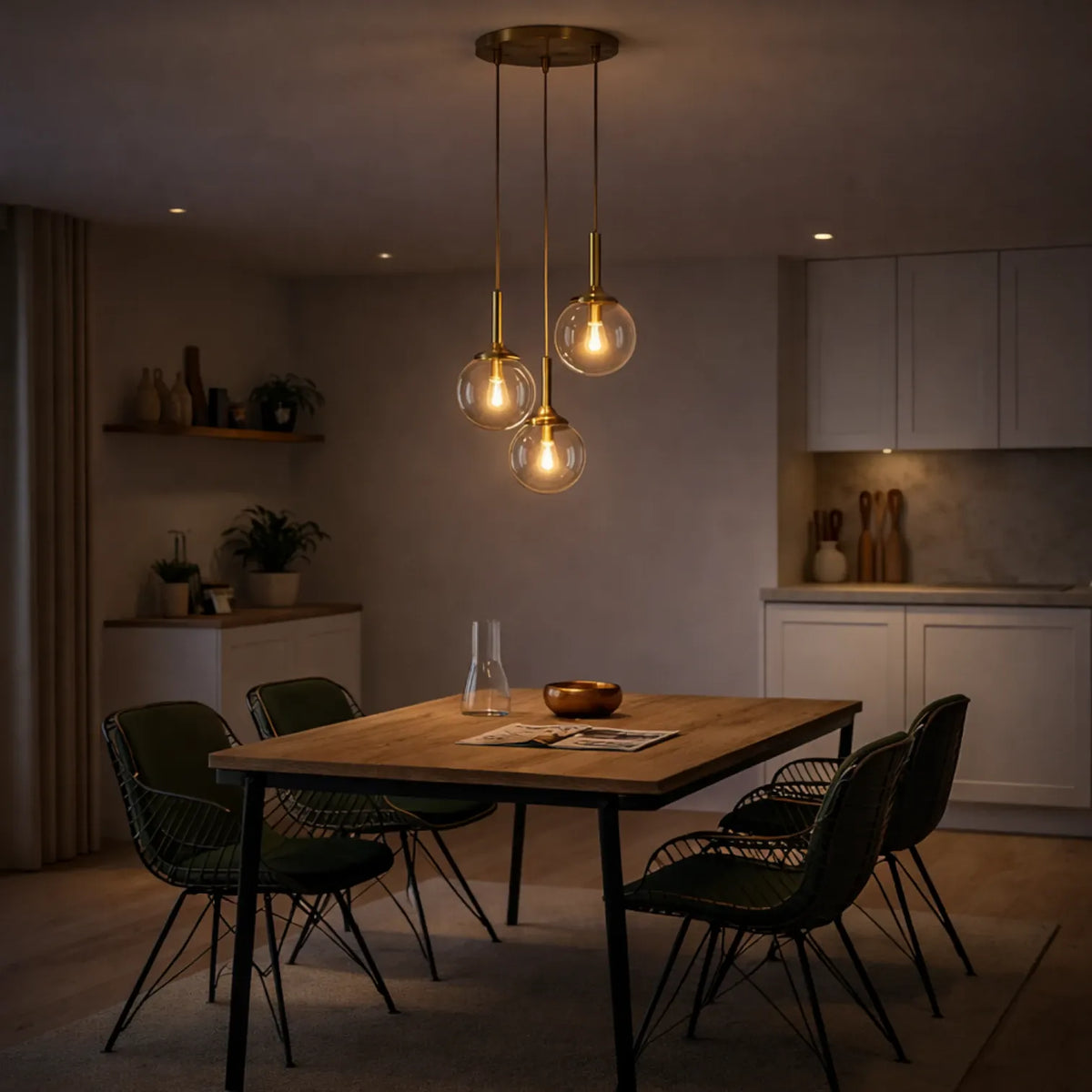 Rise-Light Pendelleuchte vintage