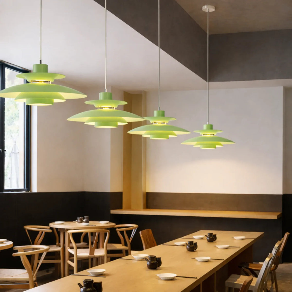 Rise-Light Grün / 30 cm Pendelleuchten design klassiker