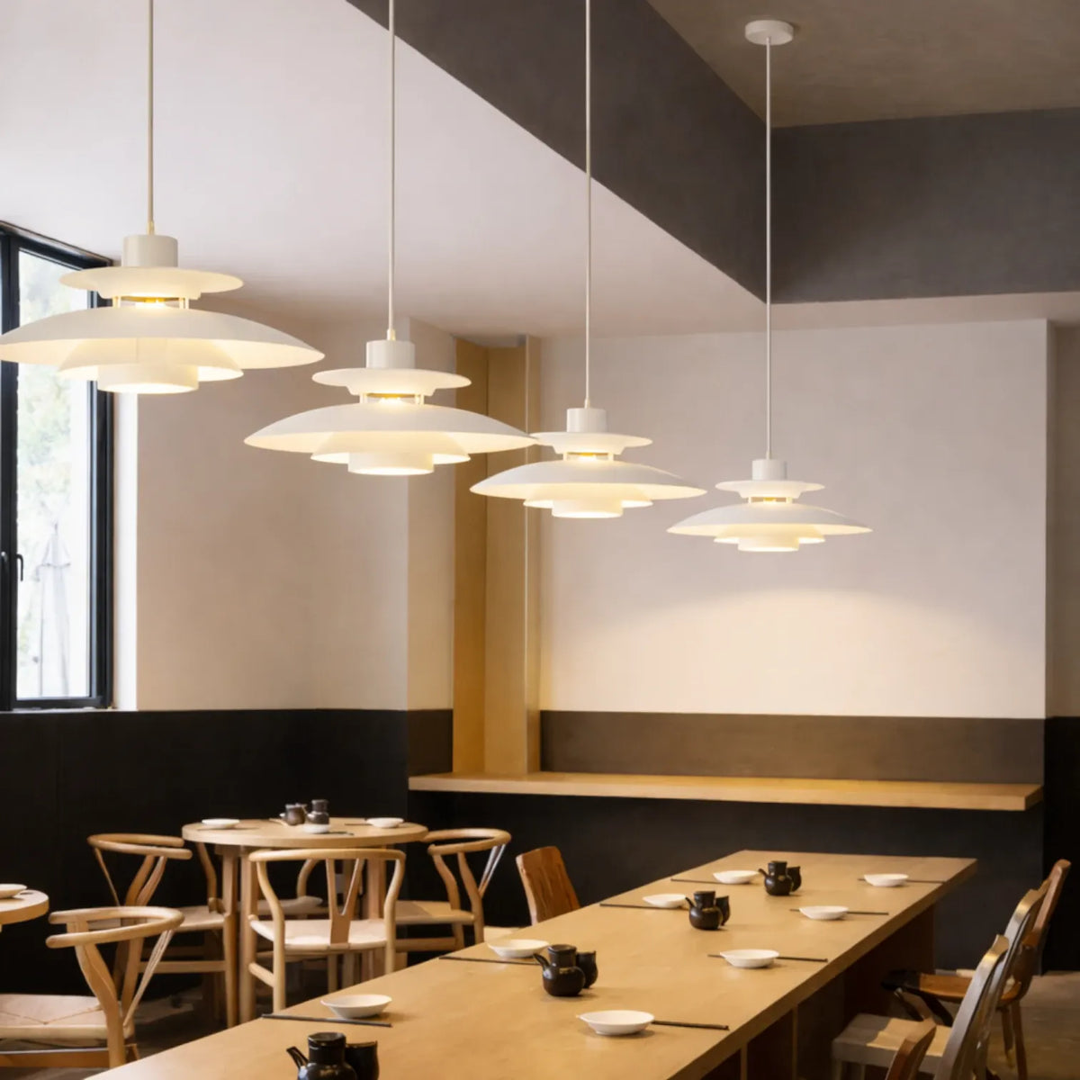 Rise-Light Weiß / 30 cm Pendelleuchten design klassiker