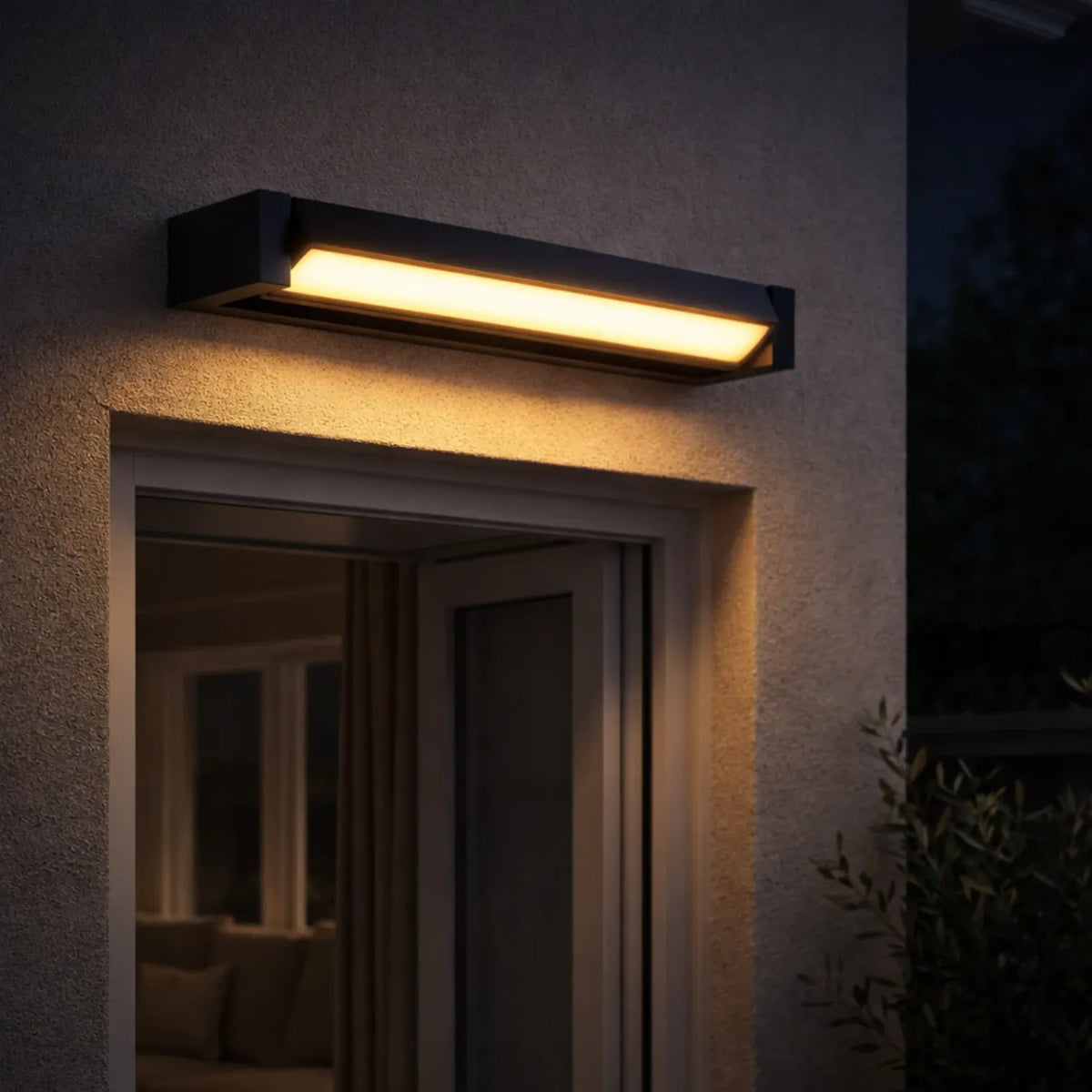 Rise-Light Schmale LED Wandleuchte Außen