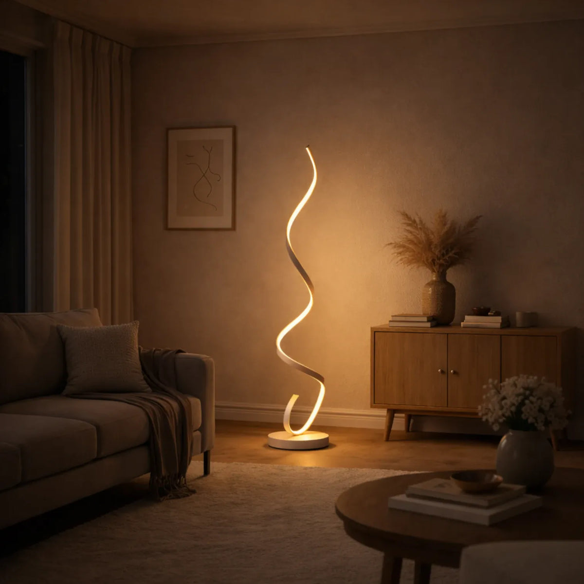 Rise-Light Stehlampe modern wohnzimmer