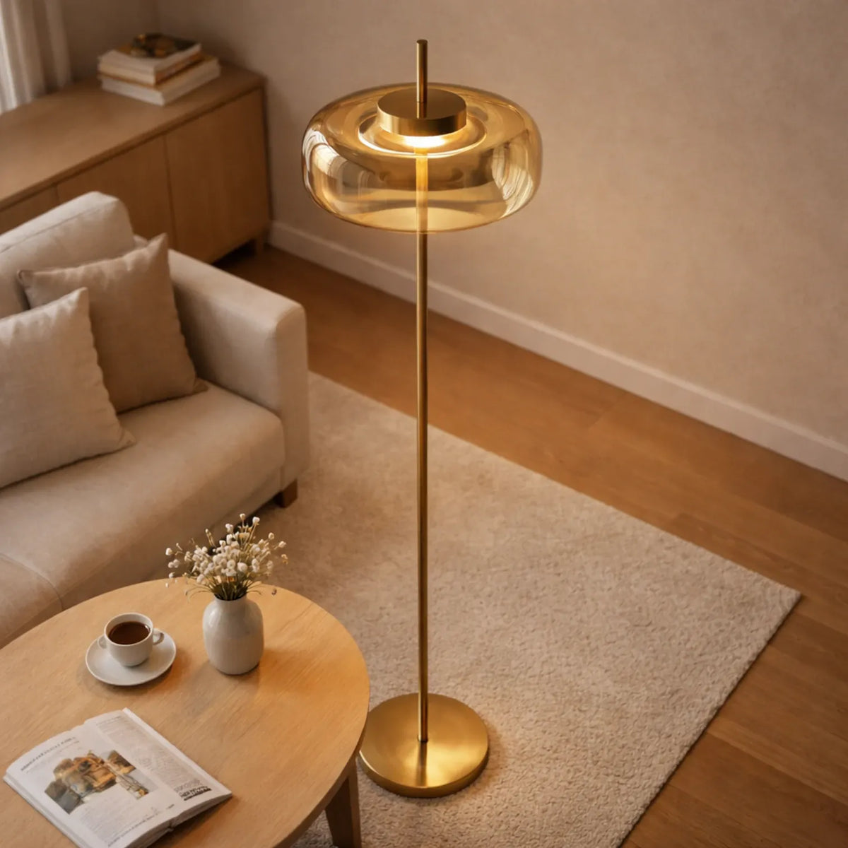 Rise-Light Stehlampe wohnzimmer modern
