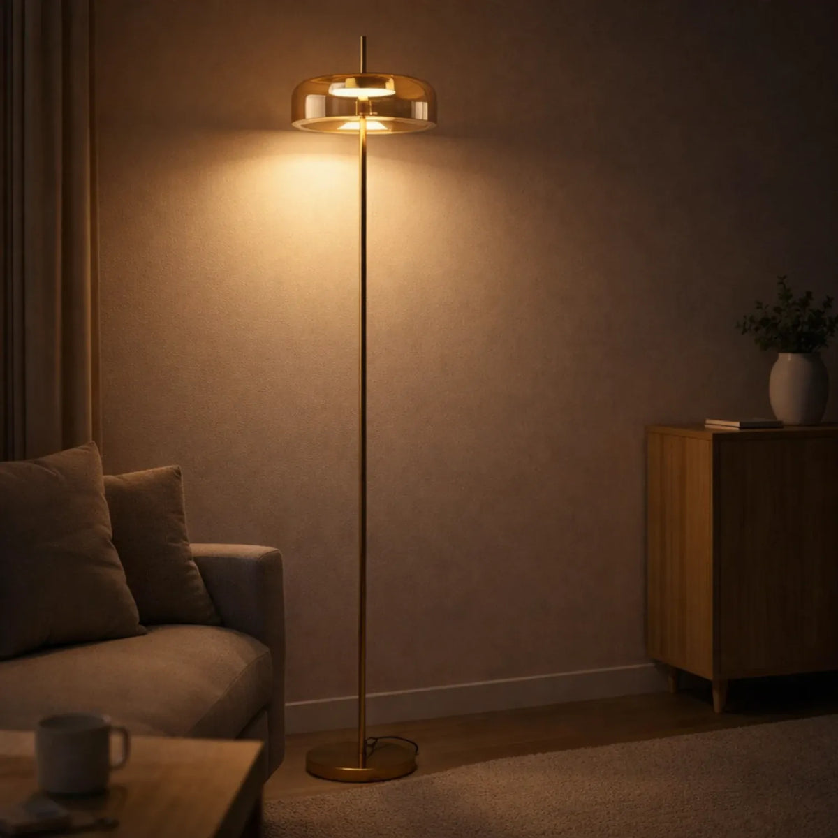 Rise-Light Stehlampe wohnzimmer modern
