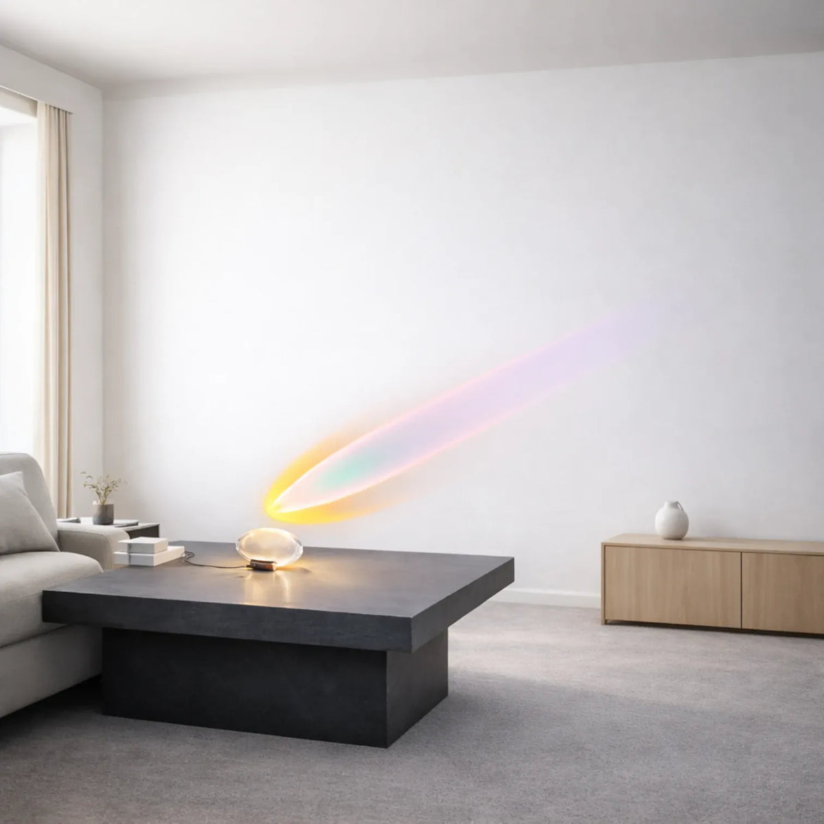 Rise-Light Transparent Tischlampe modern