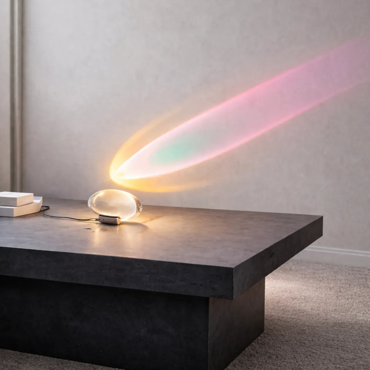 Rise-Light Transparent Tischlampe modern
