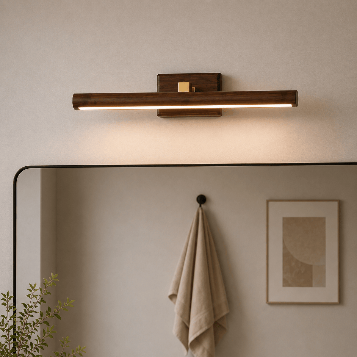 Rise-Light Wandleuchte aus holz
