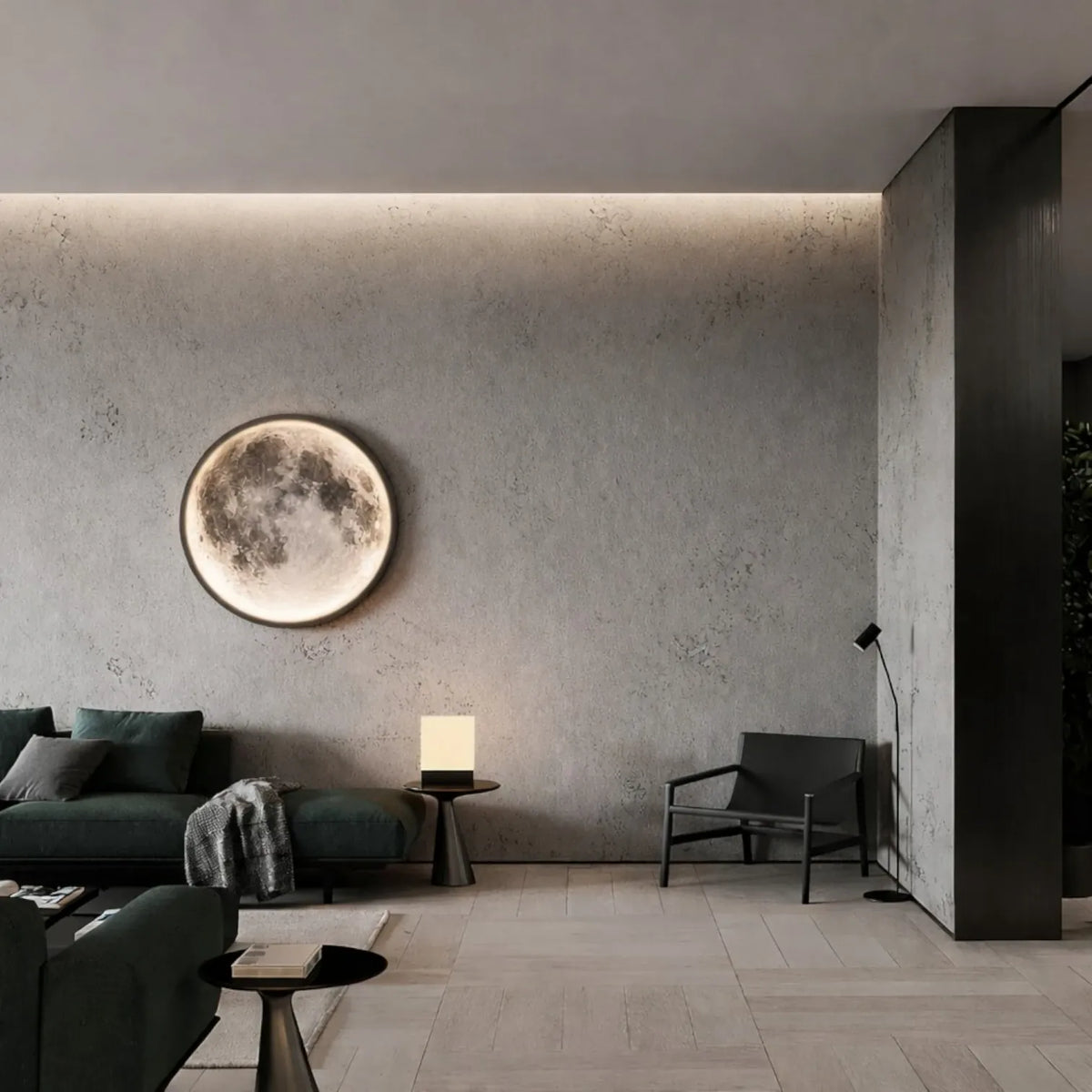 Rise-Light Wandleuchte innen circle moon