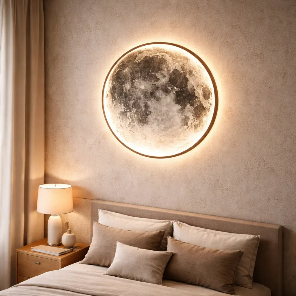 Rise-Light Wandleuchte innen circle moon