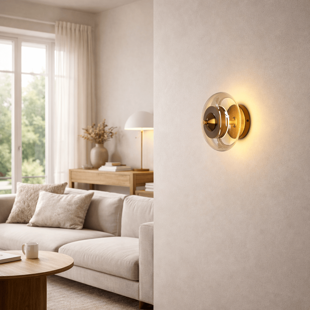 Rise-Light Wandleuchten aus glas