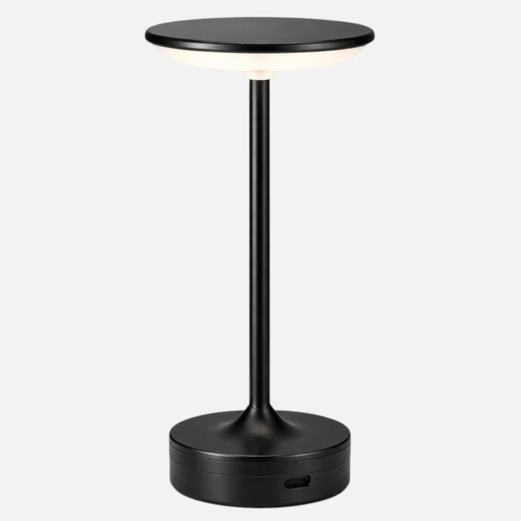 Rise-Light Schwarz Wiederaufladbare tischlampe