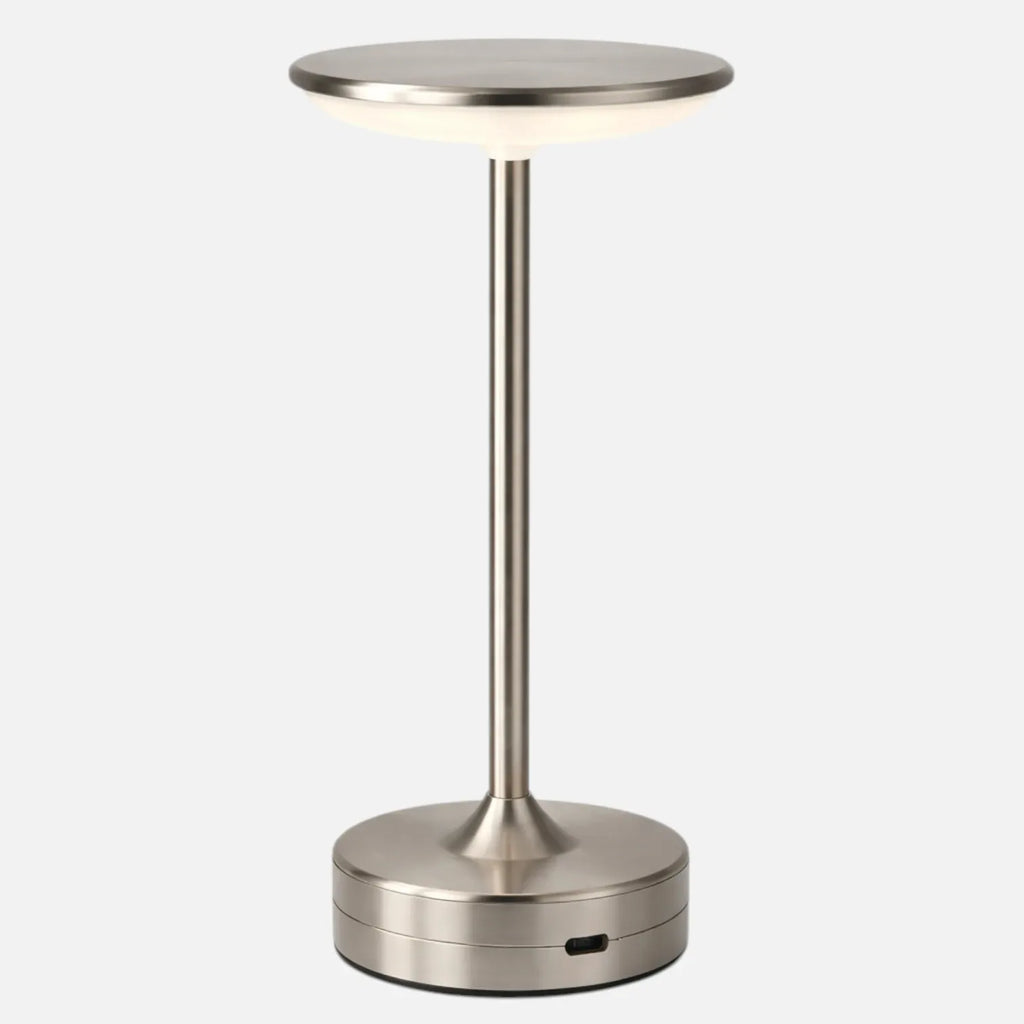 Rise-Light Silber Wiederaufladbare tischlampe