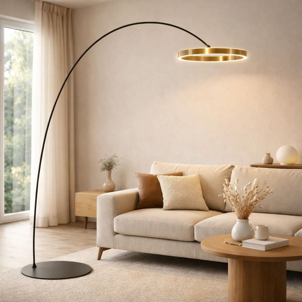 Rise-Light Gold Wohnzimmerlampe stehlampe